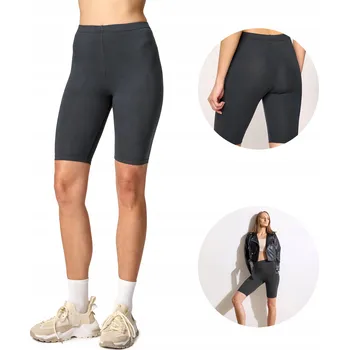 Dámské kraťasy Dámské legíny kraťasy cyklistické šortky viskóza MS10-145 Grafitová M