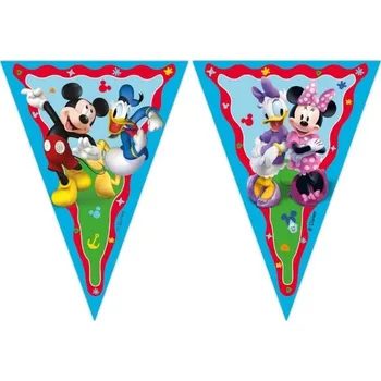 Vlaječková girlanda - Mickey Rock The House 230 cm | Cukrářské potřeby