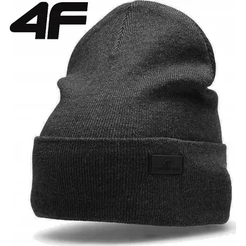 Čepice 4F zimní čepice beanie šedá, univerzální velikost