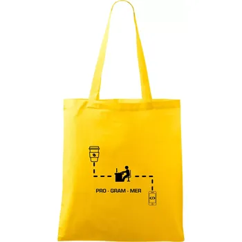 Programátor mobil - Taška bavlněná - 42 x 38 cm ( Žlutá )