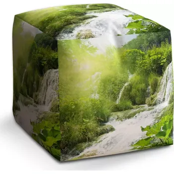 Taburet Sablio Taburet Cube Kaskádovitý vodopád: 40x40x40 cm