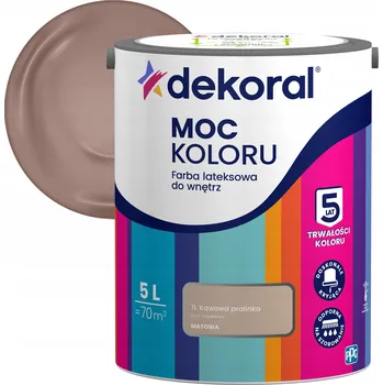 barva na zeď Dekoral latexová Barva na zeď 5 l KÁVOVÁ PRALINKA matná