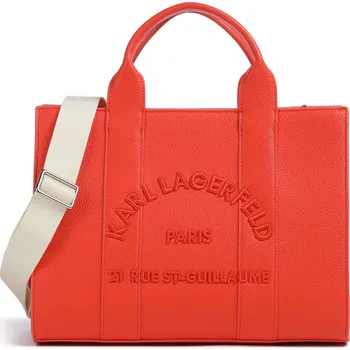 Kabelka Karl Lagerfeld K/Rue St Guillaume Medium - Kabelka v korálová, imitace kůže, 50551043 | Kabelky pro ženy & muže