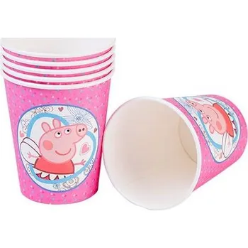Papírové kelímky 10ks Prasátko Pepa - Cakesicq | Cukrářské potřeby