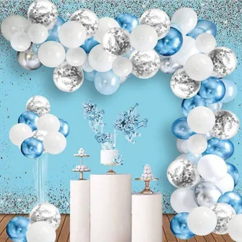 Přisada na vaření a pečení Balónková girlanda bílo modrá - Cakesicq | Cukrářské potřeby