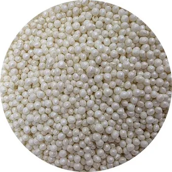 Přisada na vaření a pečení I love Cakes, vyrobeno v EU Cukrovo-rýžové perly bílé perleťové 3-4mm 80g - I LOVE CAKES