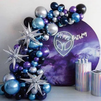 Balónková girlanda vesmír 131ks - Cakesicq | Cukrářské potřeby