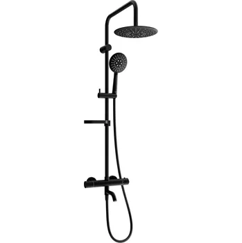 Sprchový set MEXEN/S - KX67 vanový sloup s termostatickou baterií, černá 779006791-70