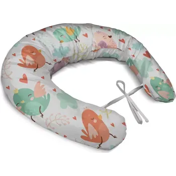 Polštář Sablio Těhotenský polštář Oblak s ptáčky