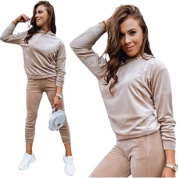 Dámská sametová TEPLÁKOVÁ SOUPRAVA , vel L/XL