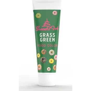 SweetArt gelová barva tuba Grass Green (30 g) ♡