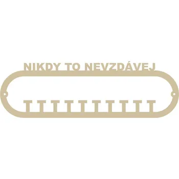 věšák na medaile Věšák na medaile oválný - Nikdy to nevzdávej