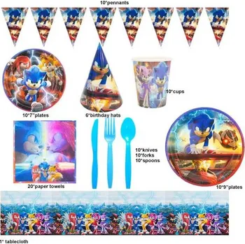 Přisada na vaření a pečení Velká sada na párty ježek Sonic - Cakesicq | Cukrářské potřeby