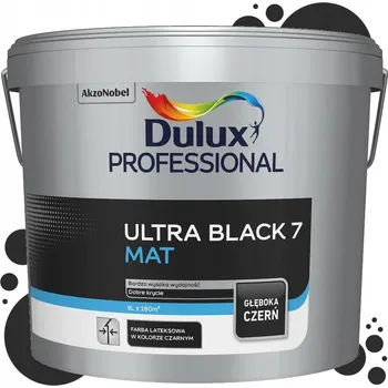 barva na zeď Dulux 9l latexová Barva betonu , tmavě černá matná