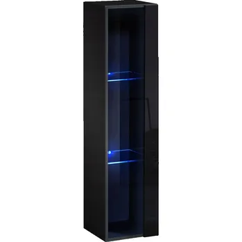 Knihovna Vícebarevná vitrína s vysokým leskem 120 x 30 x 30 cm ASM