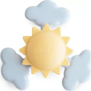 Hračka pro nejmenší MUSHIE hračka s přísavkou Spinner Sunshine