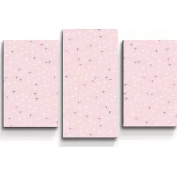 Obraz Sablio Obraz - 3-dílný Barevné křížky - 75x50 cm