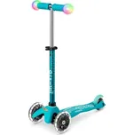 Dětská koloběžka Micro MINI DELUXE MAGIC LED UNI Tyrkysová, Bílá, Mix