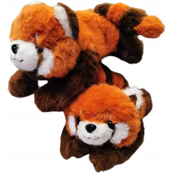plyšák PLYŠOVÁ PANDA ČERVENÁ 29 Cm – SUPER MĚKKÁ PLYŠOVÁ HRAČKA PRO DĚTI E2741 EMAJ