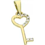Goldstore Přívěsek zlatý lesklý klíč Váha: 0.35 g