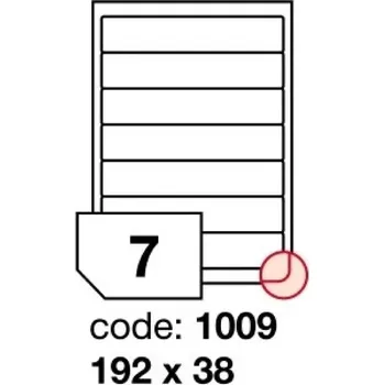 Speciální papír Rayfilm R0100.1009A Samolepicí bílé etikety 192x38mm, 1list (R0100.1009A)