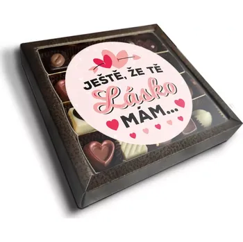 Bonboniéra Sablio Pralinky Ještě, že tě lásko mám - 20 ks pralinek