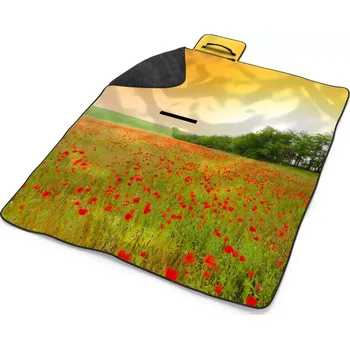 deka Sablio Plážová deka Pole vlčích máků: 200x140 cm