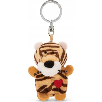 NICI VĚŠÁK/PŘÍVĚSEK NA KLÍČE NA KLÍČE TYGR SE SRDÍČKEM 5 CM