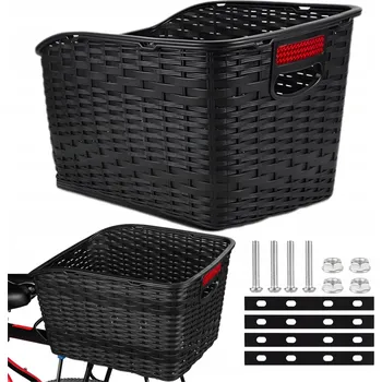 Košík na láhev Zadní košík na kolo Gearox PEVNÝ KOŠÍK NA KOLO S DRŽÁKEM černý