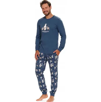 Pánské pyžamo Doctor Nap pánské pyžamo 4329 s dlouhým rukávem, velikost XXL