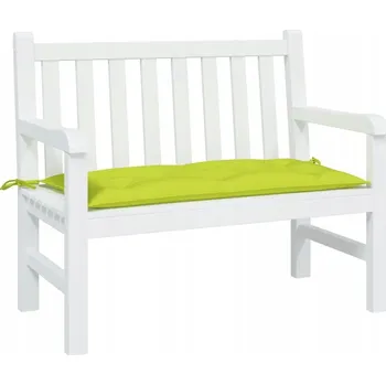 Podsedák POLŠTÁŘ NA LAVICI ZAHRADNÍ SVĚTLE ZELENÁ 100X50X7CM LÁTKA