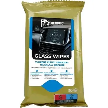 Autokosmetika Vlhčené ubrousky na skla a displeje DEBBEX 30ks