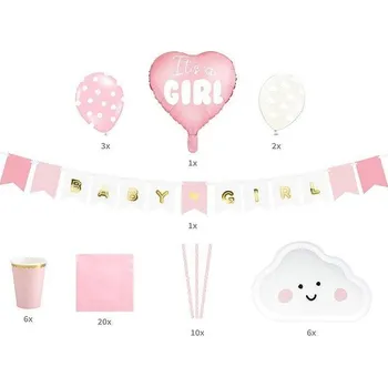 Dekorativní set je to holka! - PartyDeco | Cukrářské potřeby