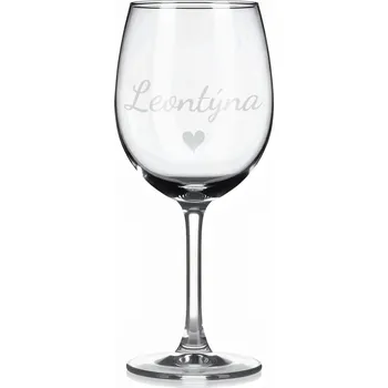 Sklenice Vínová sklenka s gravírovaným jménem – Leontýna II
