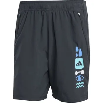 Pánské kraťasy Pánské tréninkové trenky adidas GFX SHORT S Tmavě šedá, Mix
