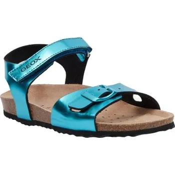 Dívčí sandály Dívčí sandály Geox J ADRIEL 28 Tyrkysová, Hnědá