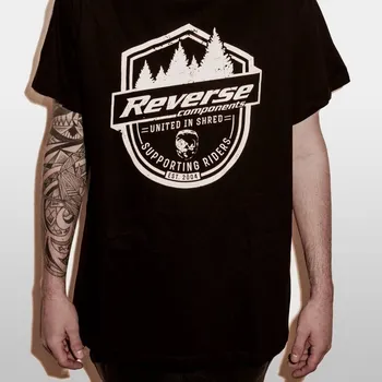 cyklistický dres Tričko Reverse Supporting riders černé XL