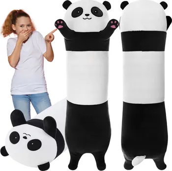 plyšák Plyšák Panda 70 cm Medvídek dlouhý měkký Plyšový Mazlíček Přítulníček Polštář Hračka