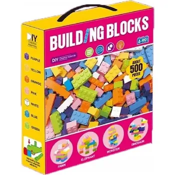 ostatní stavebnice Stavebnice 500 ks vzdělávací sada s certifikátem CE EN71