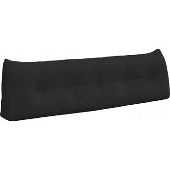 Polštář Polštář na záda Černá 160 x 24 x 50 cm textil