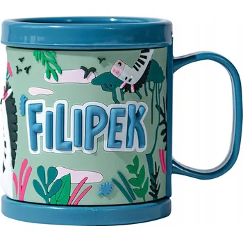 PLASTOVÝ HRNEK JAKO DÁREK PRO CHLAPCE KE Den dětí SE JMÉNEM FILIPEK