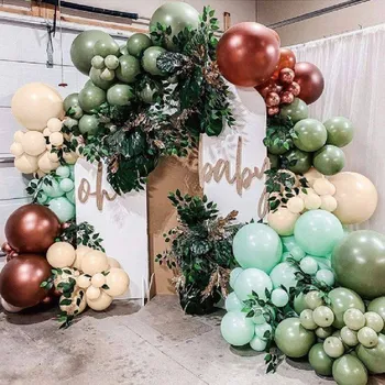 Přisada na vaření a pečení Balónková girlanda zelená 202ks - Cakesicq | Cukrářské potřeby