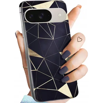 Pouzdro na mobilní telefon Zadní Kryt Hello Case pro Google PIXEL 9 / PIXEL 9 PRO zlatý