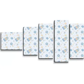 Obraz Sablio Obraz - 5-dílný Zvonkohra - 100x60 cm