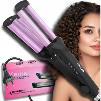 Kulma Multifunkční kulma Kemei keramická 55 W s regulací teploty až do 200 °C