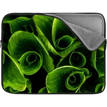 pouzdro na notebook Sablio Obal na notebook Zelené listy - 17"