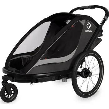 vozík za kolo Dětský vozík HAMAX Cocoon ONE Grey/Black