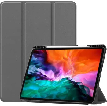 Pouzdro na tablet VSECHNONAMOBIL 31010 LEATHER zaklapovací obal Apple iPad Pro 12.9 2022 / 2021 šedý