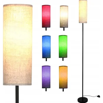 Stojací lampa LAMPA PODŁOGOWA RGB ŚCIEMNIANA STOJACÍ LAMPA NA ČTENÍ VÁLCOVÉHO TVARU