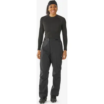 Snowboardové kalhoty INOVIK Dámské svrchní kalhoty na běžky se zipem Surpant 100 L / Š33 D31 ČERNÁ